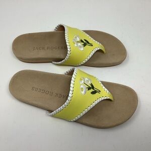 Jack Rogers Yellow with Daisy Flowers Sandals